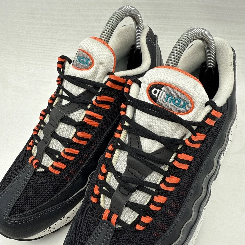 Nike Air Max 95 Recraft Black Athletic Shoes Sneakers CJ3906-008 Youth SZ 5 Y